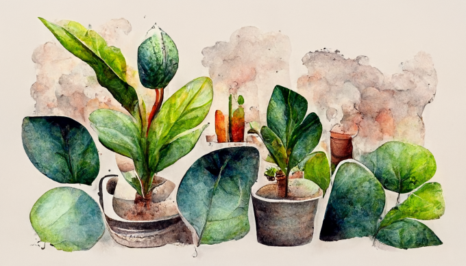 yevhenorlov_cozy_plants_watercolor_illustration